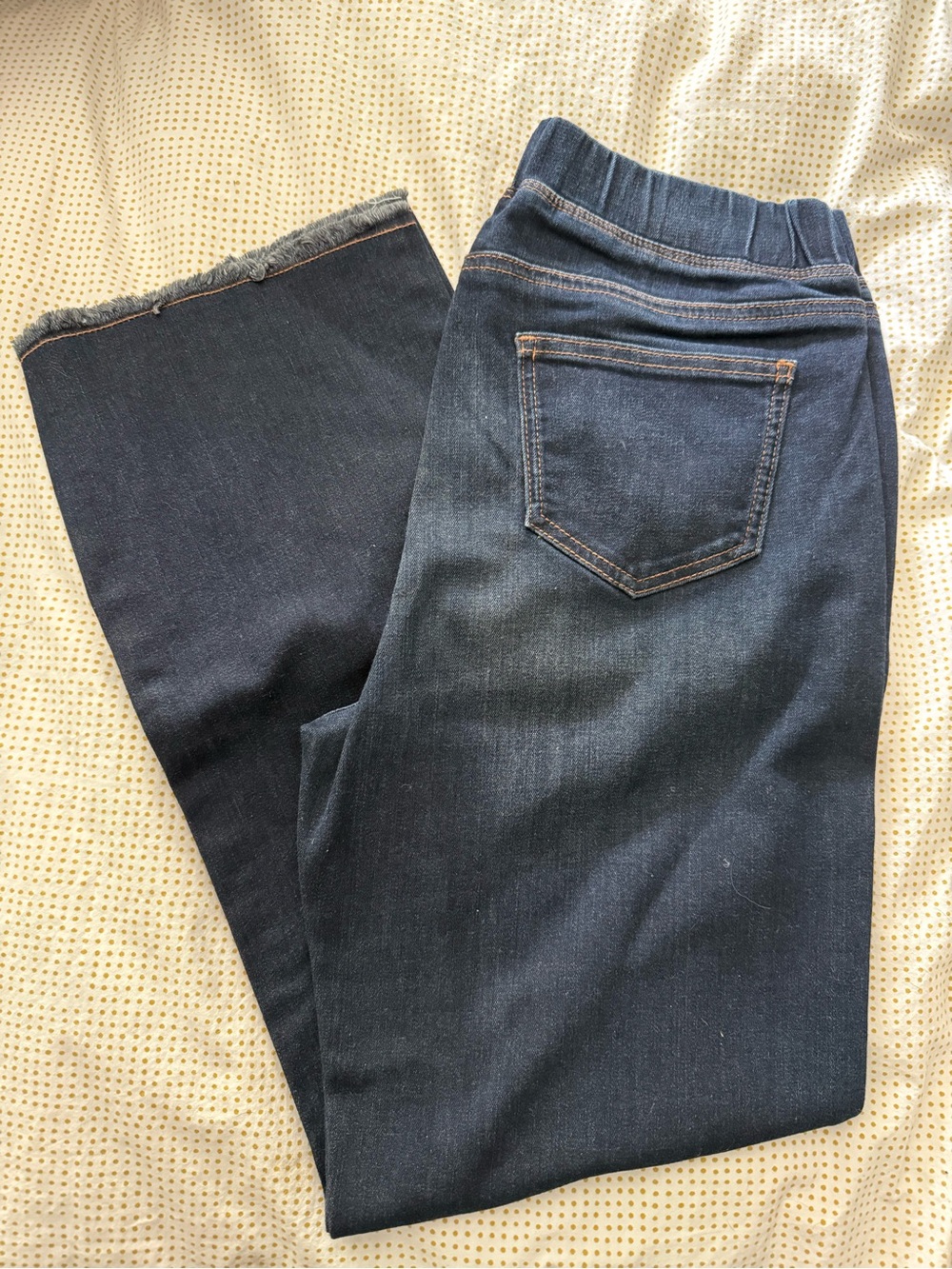 Eileen Fisher Dark Blue Stretch Crop Jeans